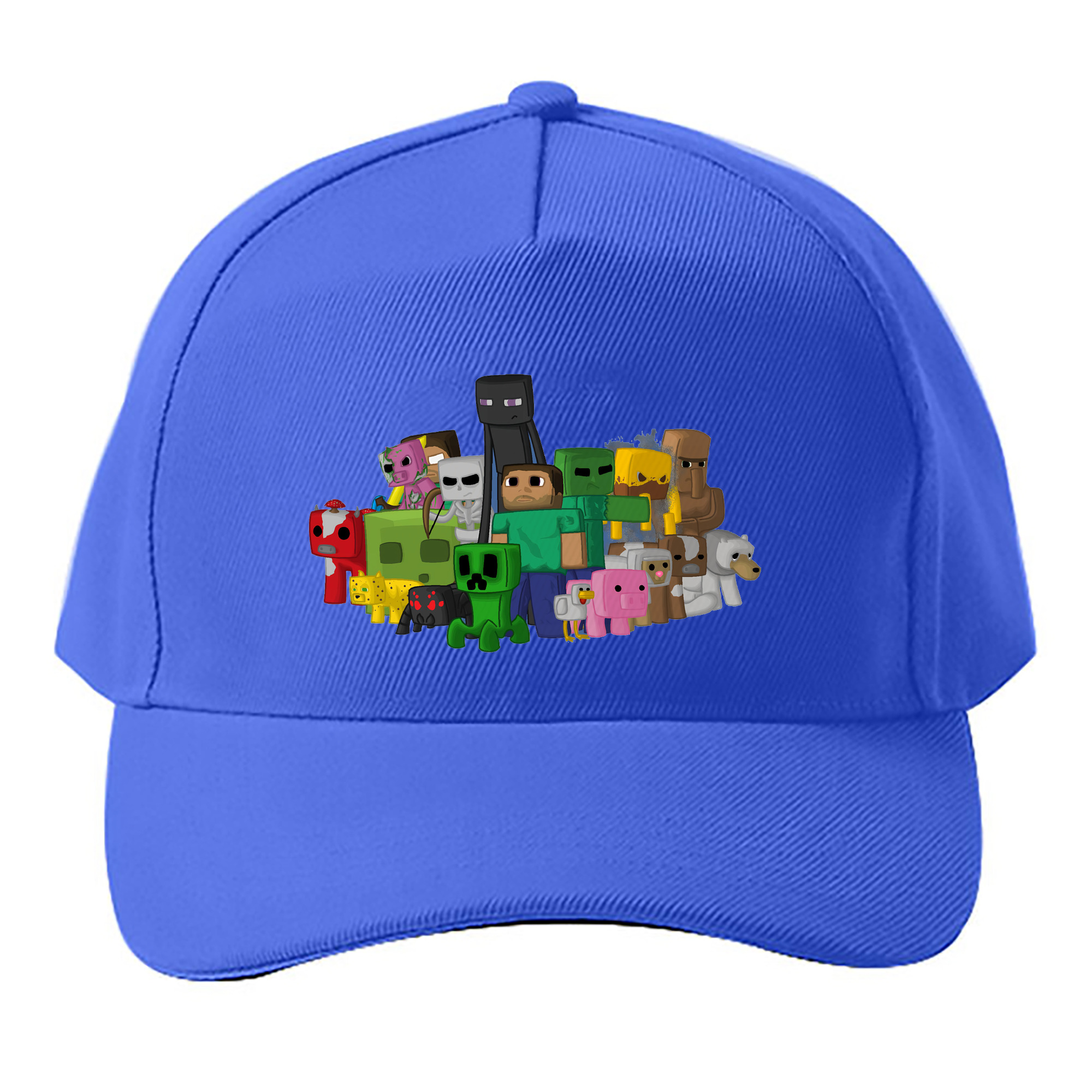（画像用） マインクラフト ブロックの世界 Minecraft MC Block world ベースボールキャップ 綿100％ 男女兼用 帽子 スポーツ